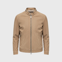Mens Beige Suede Jackets