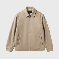 Mens Beige Wool Jackets