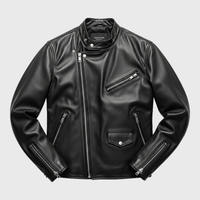 Mens Black Cafe Racer Jackets