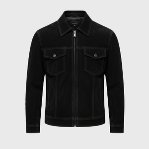 Mens Black Suede Jackets