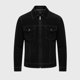 Mens Black Suede Jackets