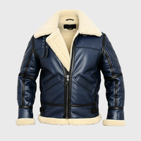 Mens Blue Aviator Jackets
