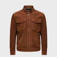 Mens Brown Suede Jackets