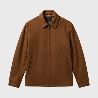 Mens Brown Wool Jackets