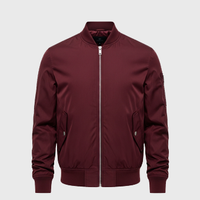 Mens Burgundy Bomber Jackets
