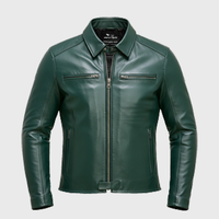 Mens Green Leather Jackets