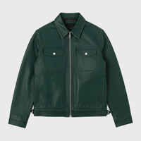 Mens Green Vintage Leather Jackets