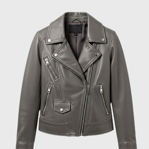 Mens Grey Leather Jackets