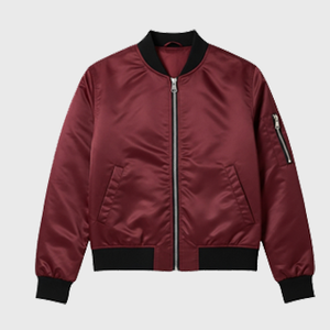 Mens Maroon Bomber Jackets