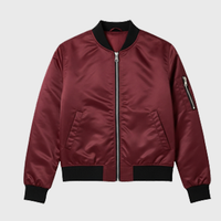 Mens Maroon Bomber Jackets