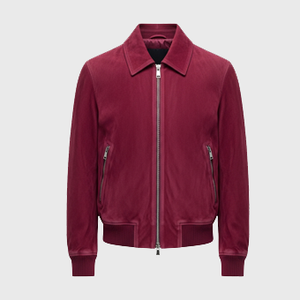 Mens Purple Suede Jackets