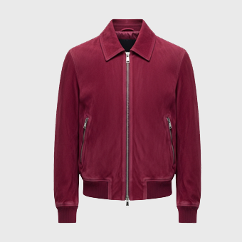 Mens Purple Suede Jackets