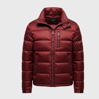 Mens Red Puffer Jackets