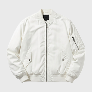 Mens White Bomber Jackets