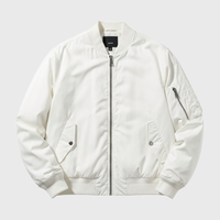 Mens White Bomber Jackets