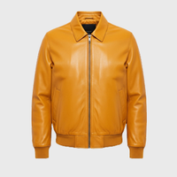 Mens Yellow Leather Jackets