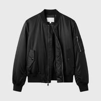Women Black Bomber Jackets