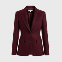 Women Burgundy Blazers