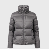 Womens Grey Puffer Jackets
