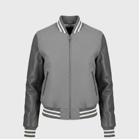 Womens Grey Varsity Jackets