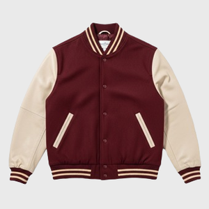 Womens Maroon Varsity Jackets