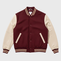 Womens Maroon Varsity Jackets