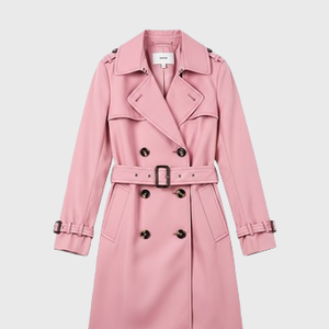 Womens Pink Trench Coats