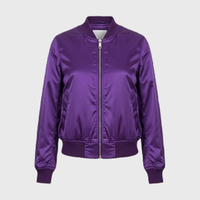 Womens Purple Bomber Jackets