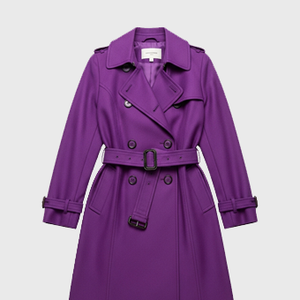 Womens Purple Trench Coats