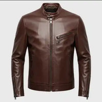 Mens Brown Cafe Racer Jackets