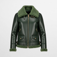 Womens Green Aviator Jackets