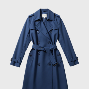 Womens Blue Trench Coats