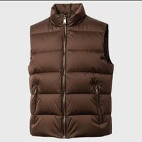 Womens Brown Puffer Vest