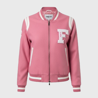 Womens Pink Varsity Jackets