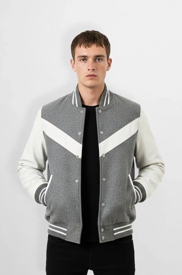Arctic Edge Varsity Jacket