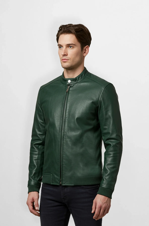 Forest Edge Classic Leather Jacket