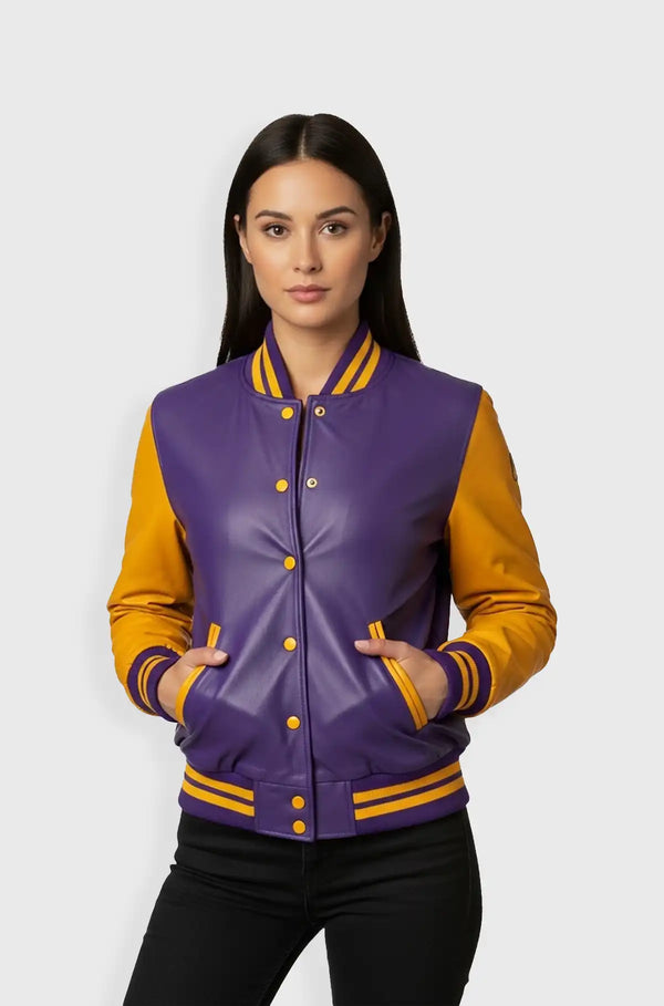 Lakers Flame Varsity Jacket