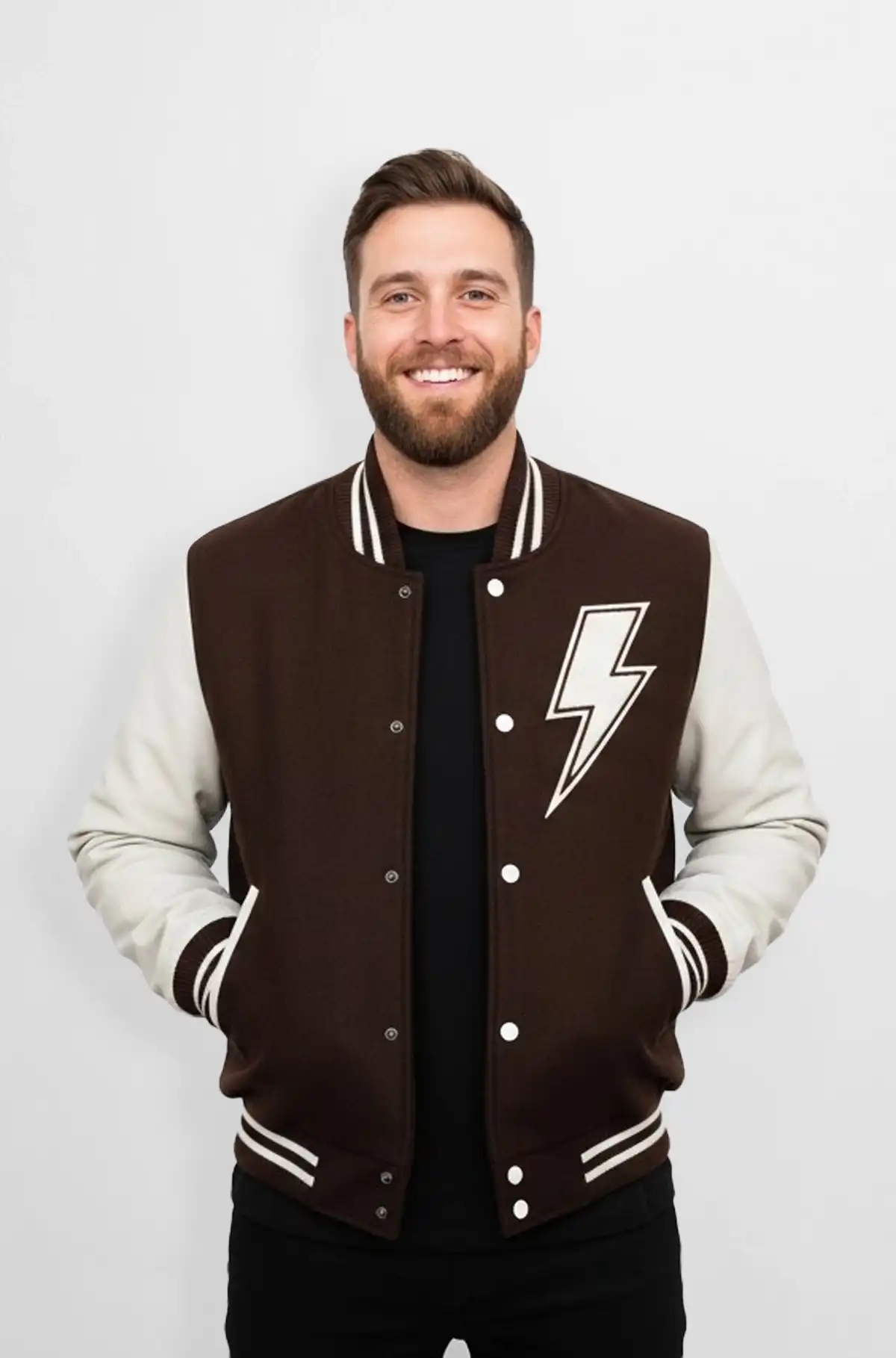 Brown Varsity Leather Jacket
