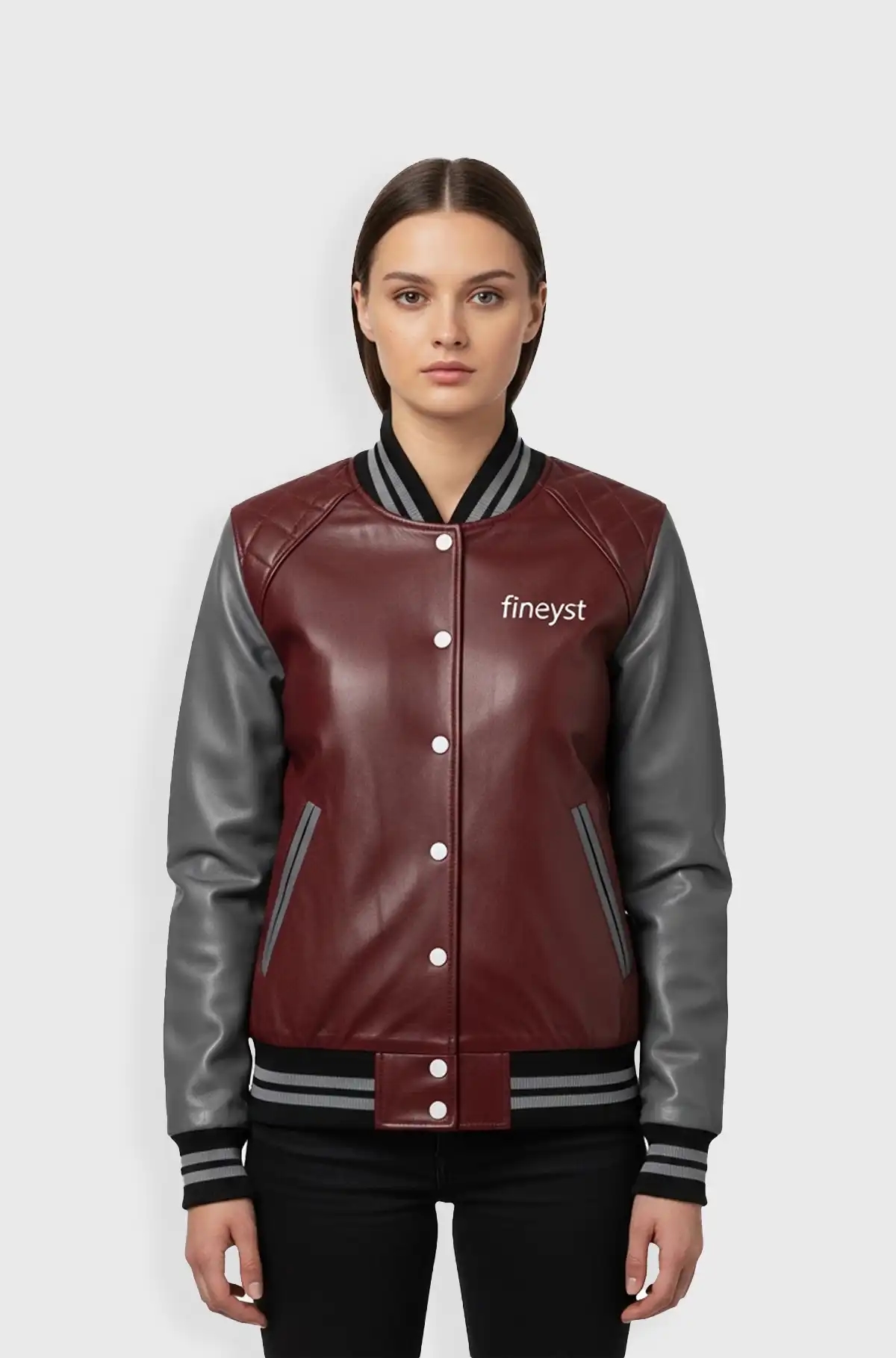 Crimson Edge Varsity Jacket