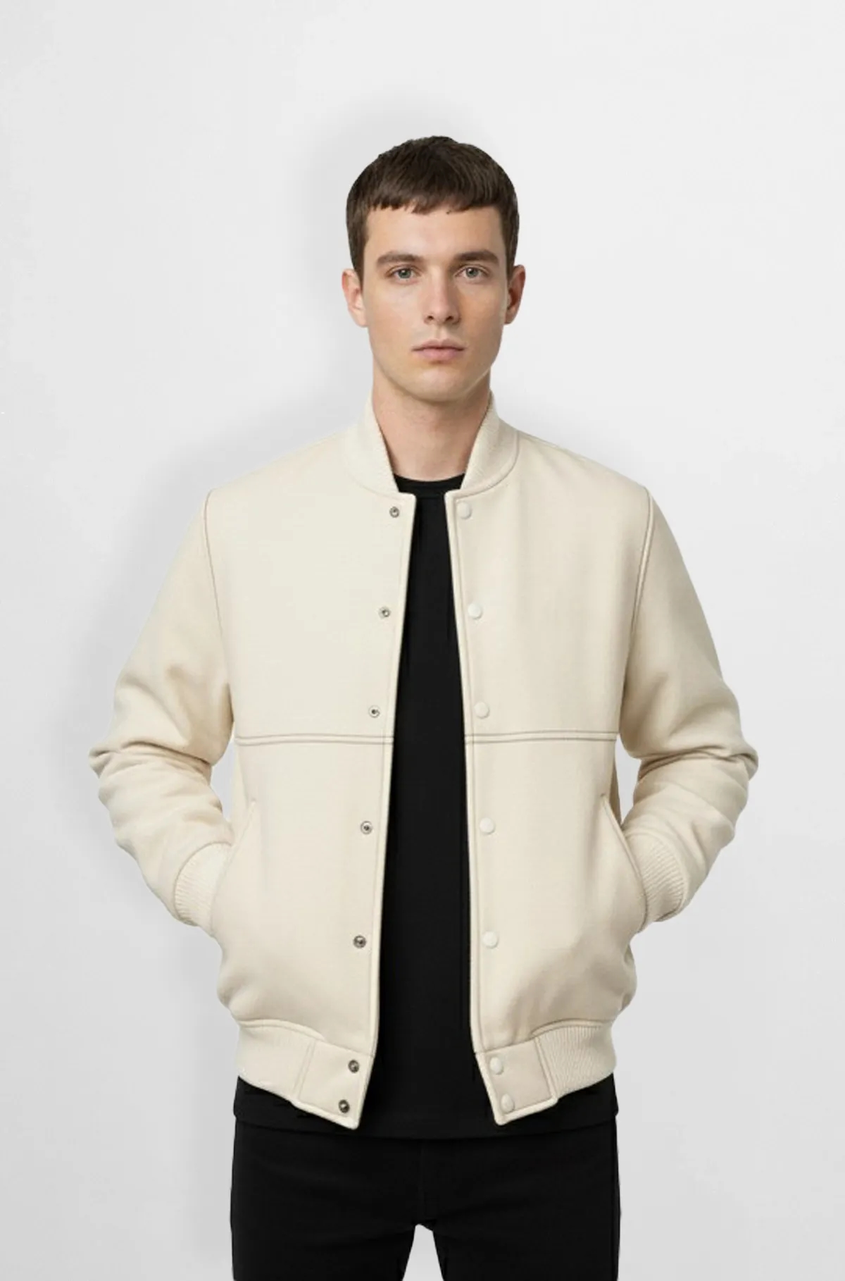 Lunar Frost Varsity Bomber Jacket