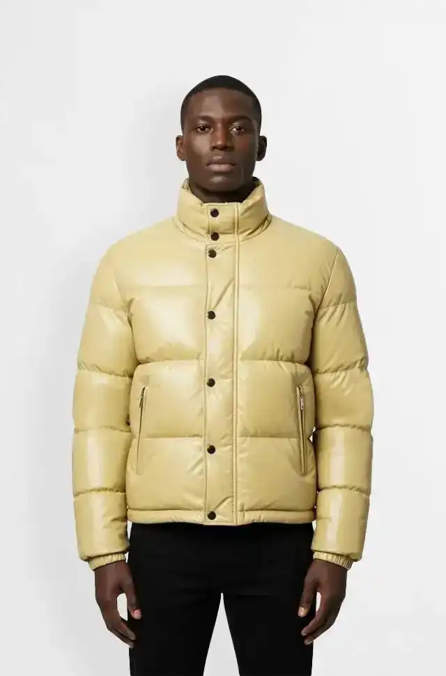 Luxe Beige Puffer Jacket