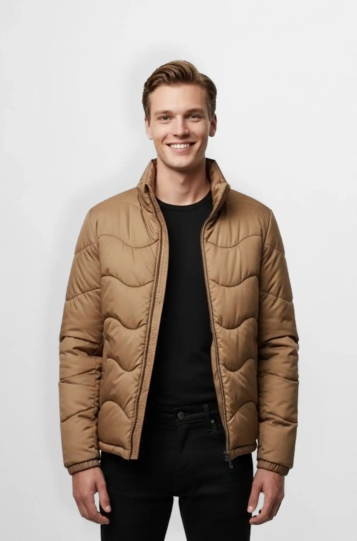 Vintage Shield Quilted Puffer Jacket