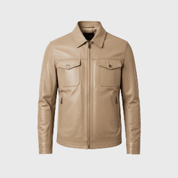 Mens Beige Leather Jackets - Shop Jackets | Fineyst