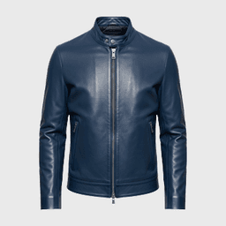 Mens Blue Leather Jackets - Shop Jackets | Fineyst