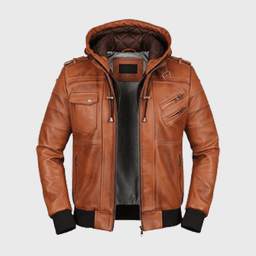 Mens Brown Leather Jackets Hood - Shop Jackets | Fineyst