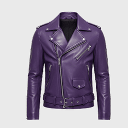 Mens Purple Biker Leather Jackets - Shop Jackets | Fineyst