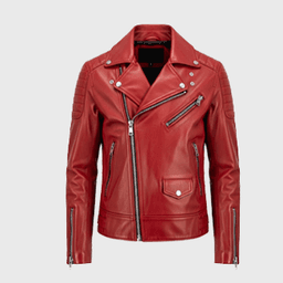 Mens Red Biker Leather Jackets - Shop Jackets | Fineyst