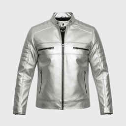 Mens Silver Cafe Racer Jackets - Shop Jackets | Fineyst