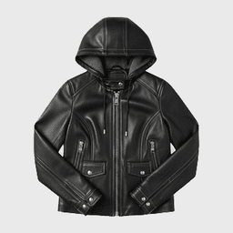 Womens Black Hooded Leather Jackets - Shop Jackets | Fineyst