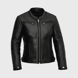 Womens Black Leather Motorcycle Jacket - Shop Jackets | Fineyst